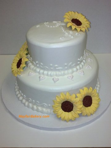 2 tier sunflowers